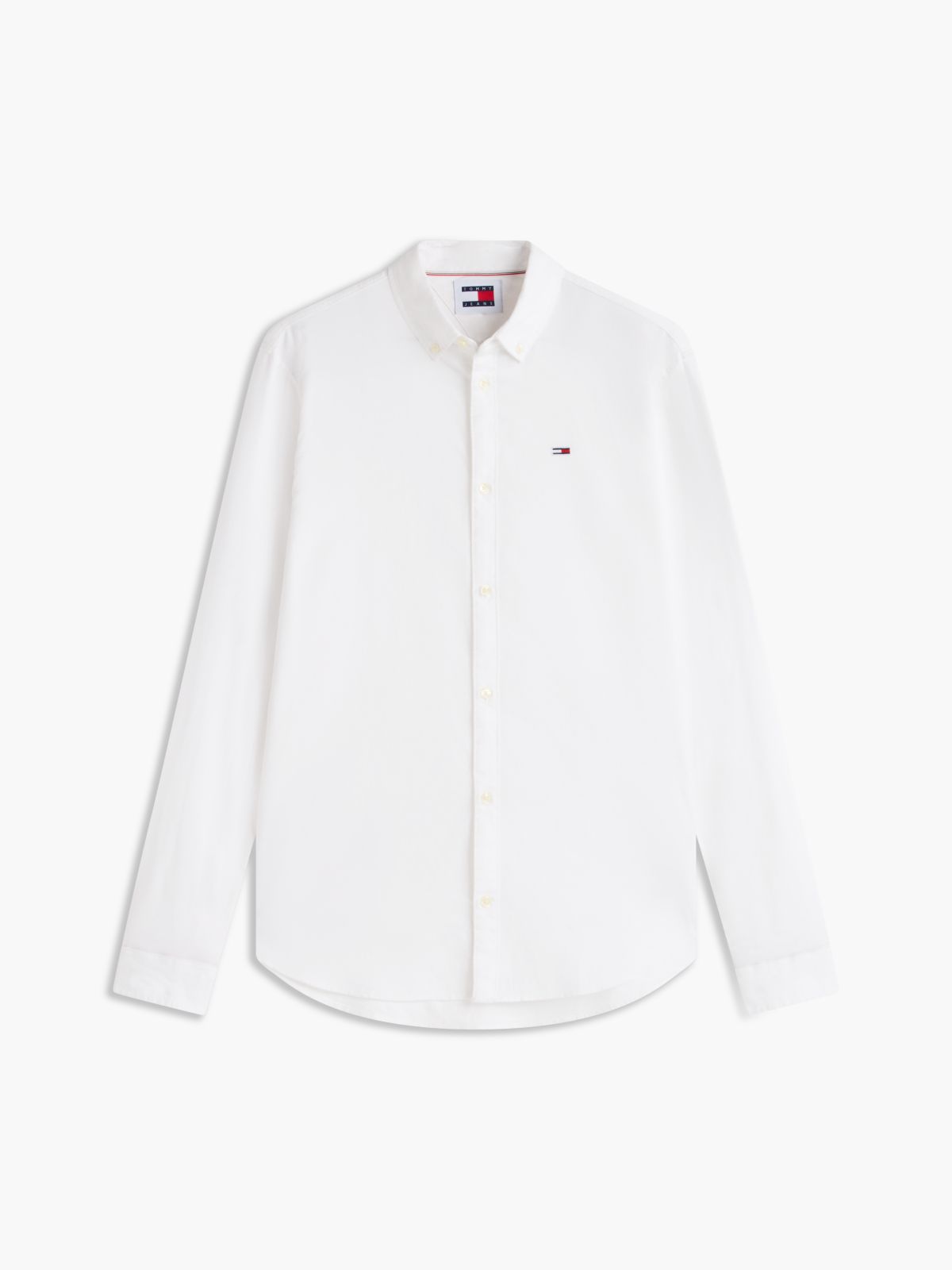 Stretch Oxford Cotton Slim Fit Shirt — White