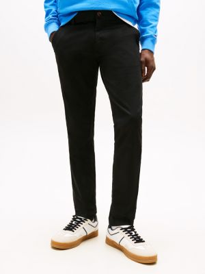 black scanton slim chinos for men tommy jeans