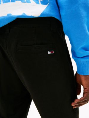 black scanton slim chinos for men tommy jeans