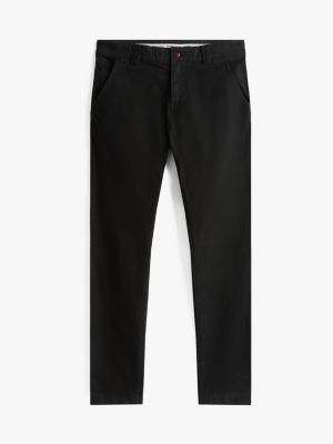 black scanton slim chinos for men tommy jeans