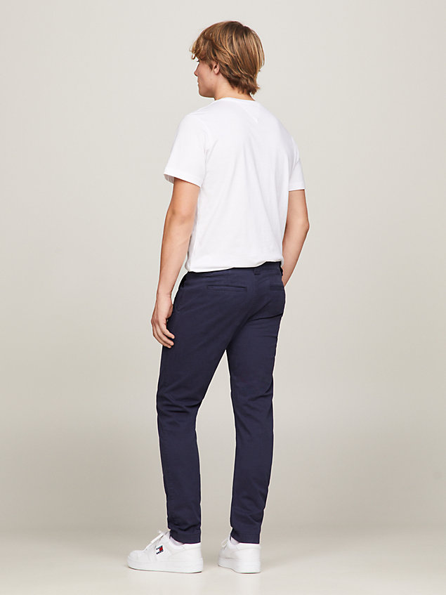 blue scanton slim chinos for men tommy jeans