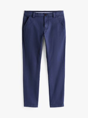 blau scanton slim fit chinos für herren - tommy jeans