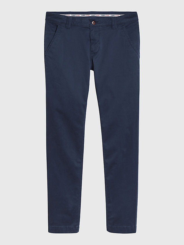 blue scanton slim chino voor heren - tommy jeans