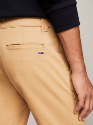 khaki scanton slim chinos for men tommy jeans