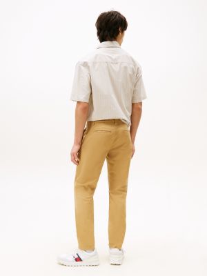 khaki scanton slim chinos for men tommy jeans