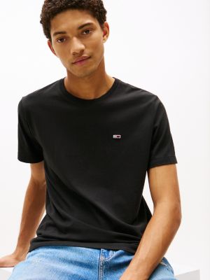 black classics regular fit cotton t-shirt for men tommy jeans