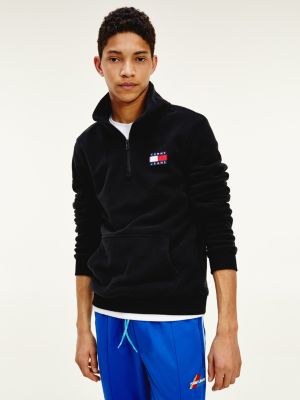 half zip black sweatshirt