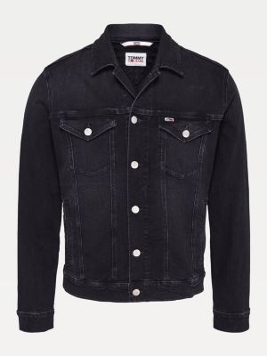 faded denim trucker jacket