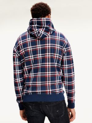 plaid tommy hilfiger hoodie