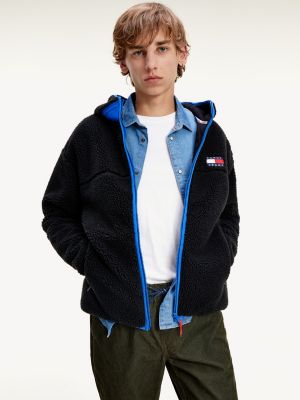 tommy jeans sherpa hoodie sweatshirt