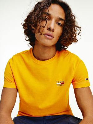 tommy jeans orange shirt