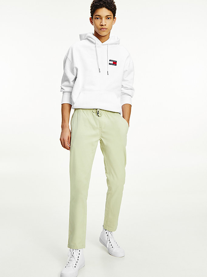 green scanton track trousers for men tommy jeans