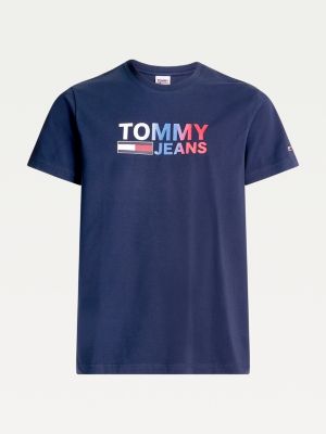 blue tommy jeans t shirt