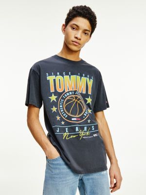Basketball Graphic Organic Cotton T-Shirt | BLACK | Tommy Hilfiger