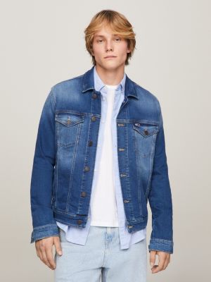 TOMMY JEANS: jacket for men - Blue  Tommy Jeans jacket DM0DM15496 online  on