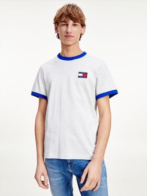 Contrast Badge T-Shirt | GREY | Tommy 