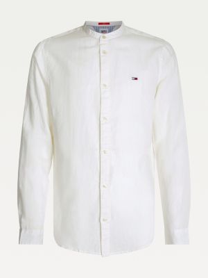 mandarin collar shirt tommy hilfiger