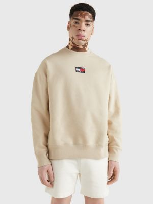 Badge Crew Neck Sweatshirt | BEIGE | Tommy Hilfiger