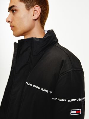 samtidig bh Ernæring Logo Stripe Puffer Jacket | BLACK | Tommy Hilfiger