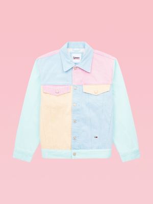 tommy hilfiger pastel denim jacket