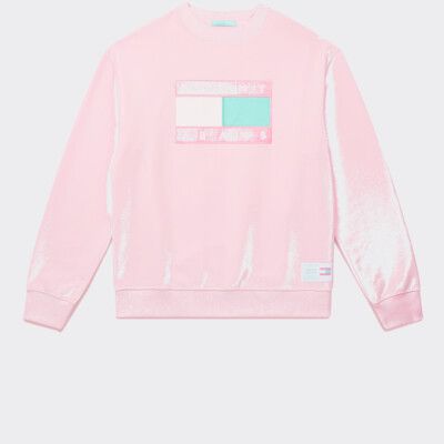 Svitshot Pastel S Flagom Sinij Tommy Hilfiger