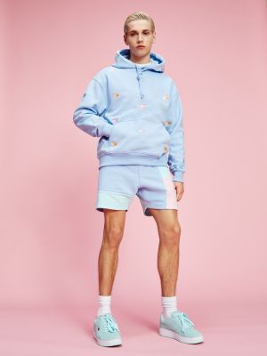 Pastel Hoodie mit BadgePrint BLAU Tommy Hilfiger
