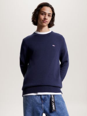 Tommy jeans jumper deals blue