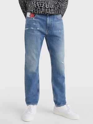 Dad Regular Tapered Faded Distressed Jeans DENIM Tommy Hilfiger