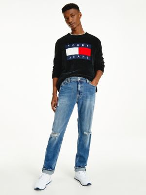 Ethan Straight Relaxed Distressed Jeans | DENIM | Tommy Hilfiger