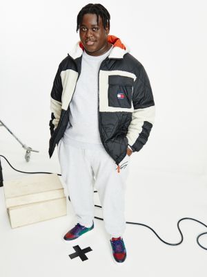 Plus Tommy Badge Sherpa Jacket | BLACK | Tommy Hilfiger