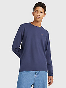 meerdere kleuren set van 2 jersey longsleeve t-shirts voor heren - tommy jeans