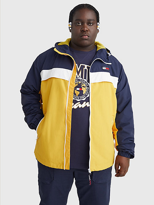 yellow plus chicago windbreaker for men tommy jeans