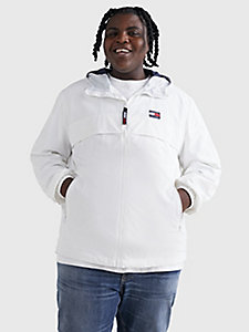 white plus chicago windbreaker jacket for men tommy jeans