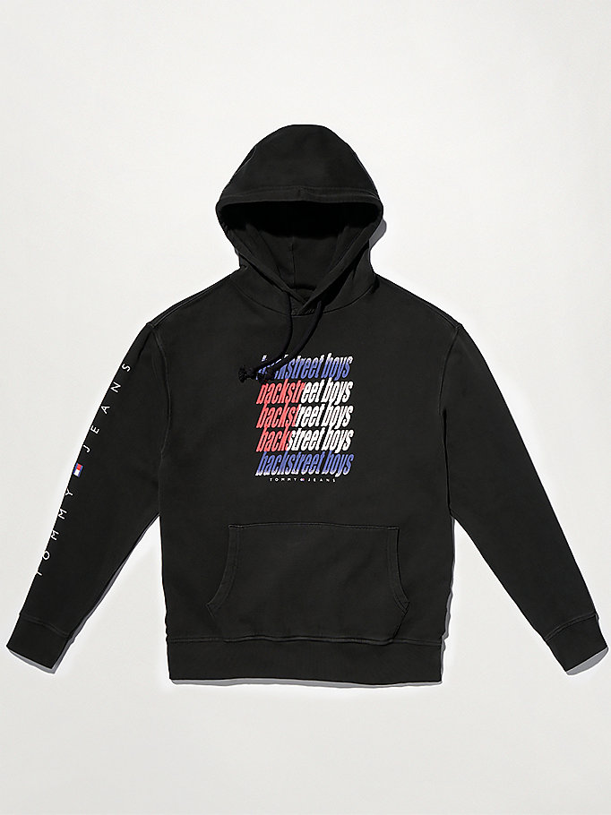 black tommy revisited backstreet boys hoody for unisex tommy jeans