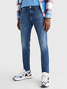 denim austin slim jeans mit fade-effekt für herren - tommy jeans