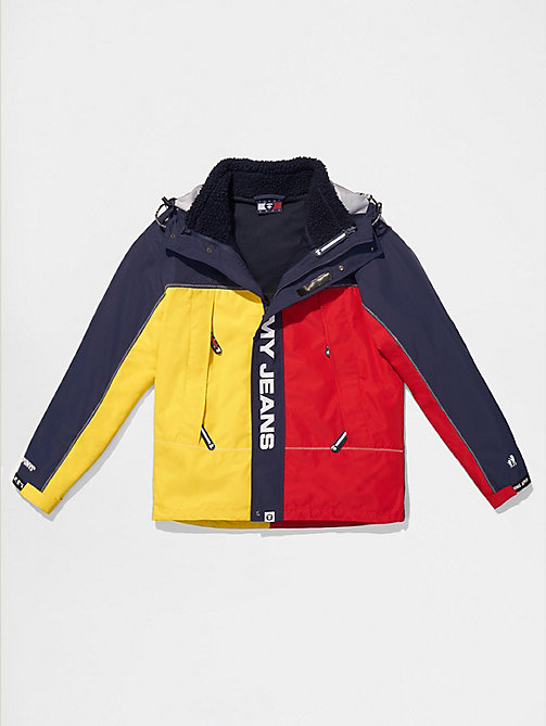blue tommy x aape 2-in-1 jacket for unisex tommy jeans