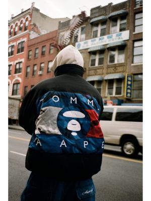 Tommy X AAPE Exclusive pufferjack | ZWART | Tommy Hilfiger