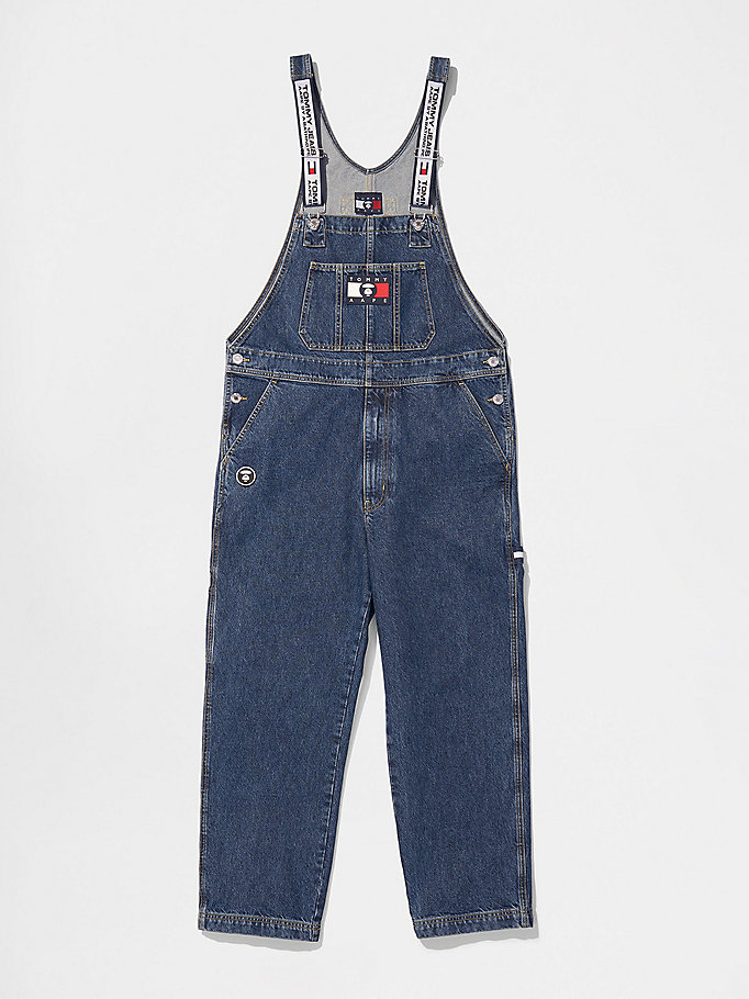 denim tommy x aape denim dungarees for unisex tommy jeans