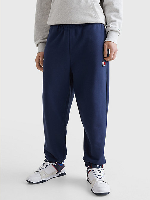 blue badge relaxed soft joggers for men tommy jeans