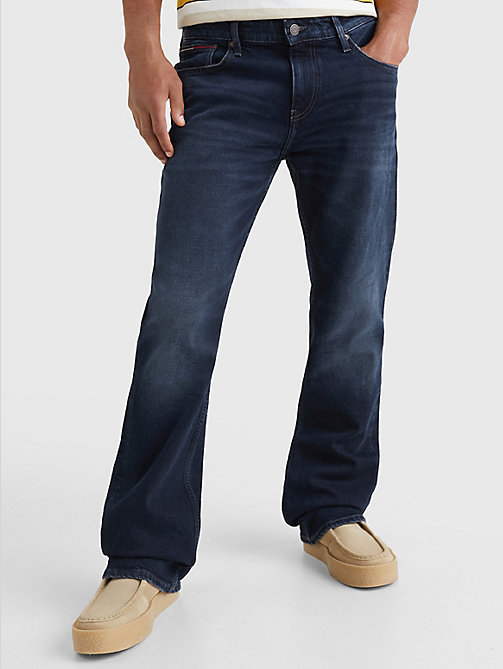 jean bootcut ryan coupe standard denim pour hommes tommy jeans
