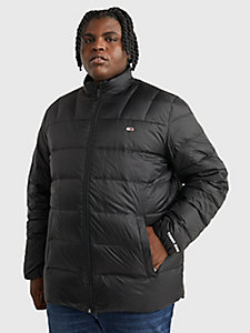 black plus essential padded jacket for men tommy jeans