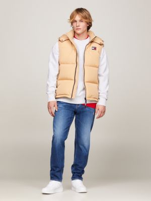 Hooded Down Alaska Puffer Vest | Beige | Tommy Hilfiger