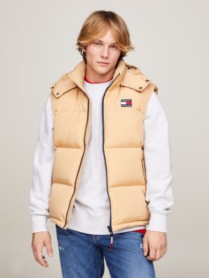 Alaska Puffer-Daunenweste mit Kapuze | Beige | Tommy Hilfiger