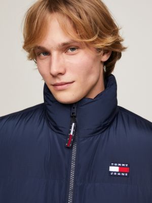 Hooded Down Alaska Puffer Vest | Blue | Tommy Hilfiger