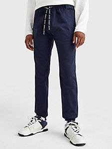 blau scanton slim fit jogginghose für herren - tommy jeans