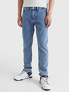 Mode Jeans Jeans coupe-droite Tommy Hilfiger Jeans coupe-droite bleu azur style d\u00e9contract\u00e9 
