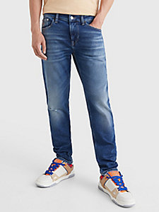 denim austin slim tapered distressed jeans for men tommy jeans