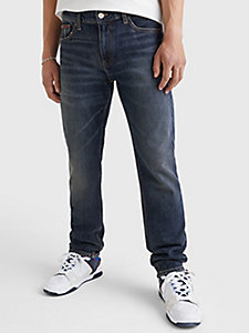 denim ryan straight faded jeans für herren - tommy jeans