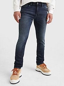 denim scanton slim jeans met fading voor heren - tommy jeans