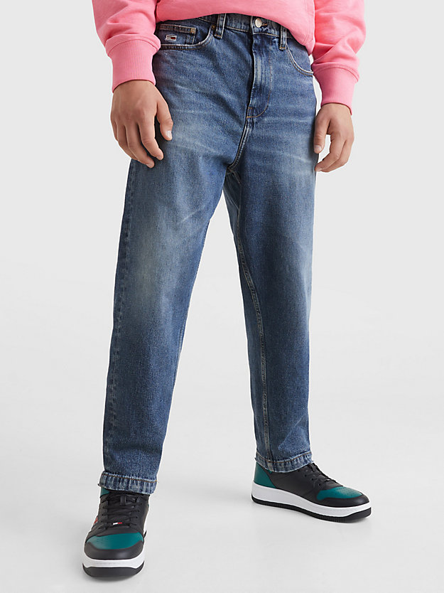 DENIM MEDIUM Baxter Relaxed Tapered Faded Jeans for men TOMMY JEANS
